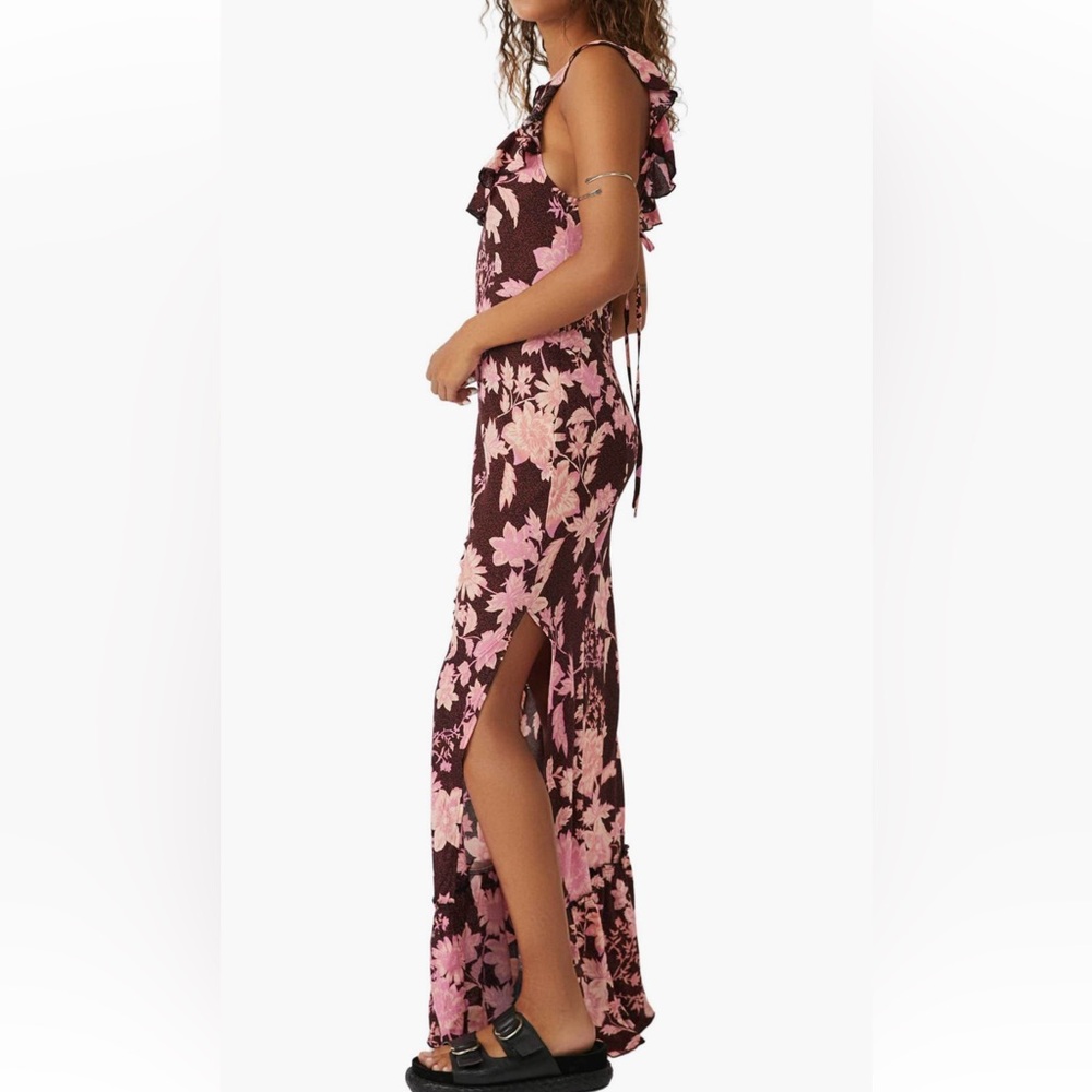 Free People NWT Remind Me Floral Print Sleeveless Scoop neck Maxi Dress medium